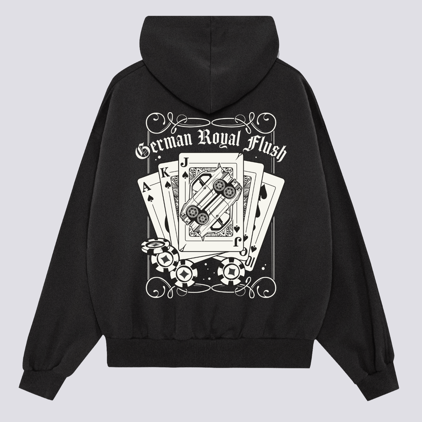 Karališkas Flush Hoodie