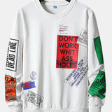 Graphic Slogan Print Sweatshirt