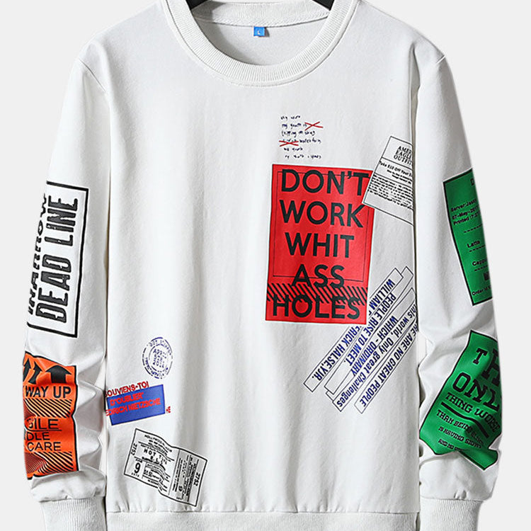 Graphic Slogan Print Sweatshirt