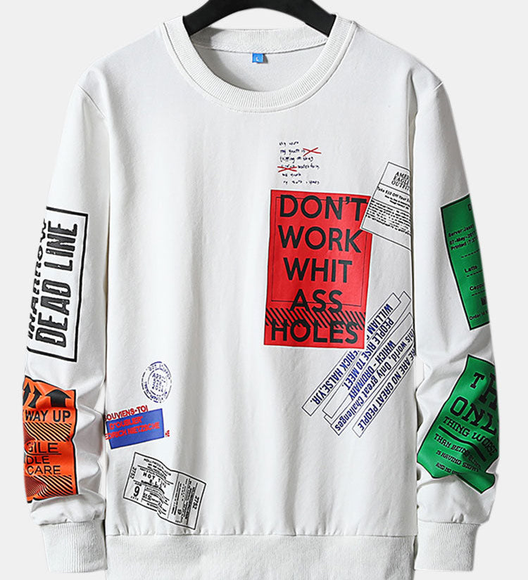 Graphic Slogan Print Sweatshirt