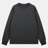 Set of 3 Basic Long Sleeve T-Shirts with Ribbed Cuffs