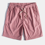 Corduroy Cuban Shirt and Shorts Set with Short Sleeves