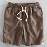Geometric Jacquard Cuban Shirt with Linen-Cotton Blend Shorts
