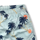 Sunset Palm Tree Swim Trunks