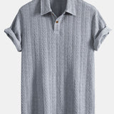 Jacquard Short Sleeve Polo Shirt