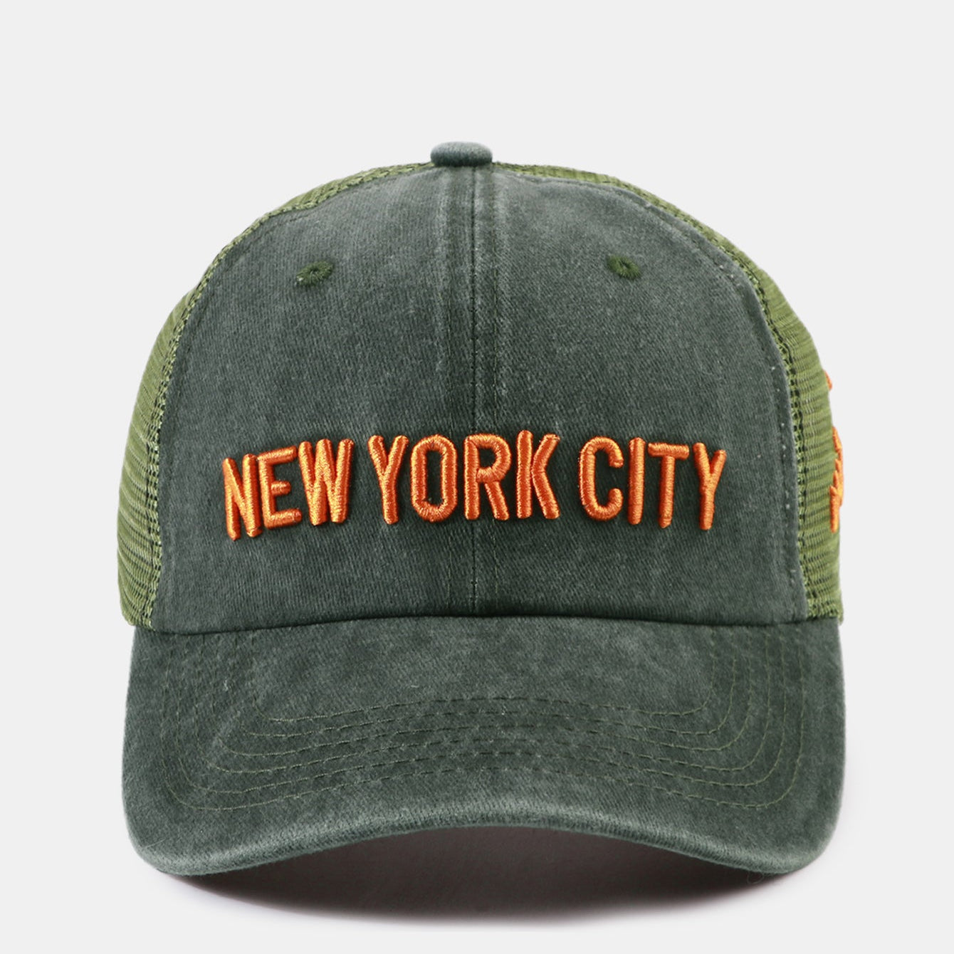 New York Embroidered Mesh Cotton Baseball Hat