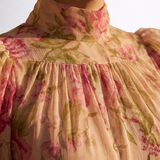 Rosario | Abito Lungo Floreale in Chiffon