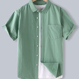 Men's Cotton Button-Down Shirt