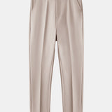 Twisted Jacquard Knit Zipper Polo & Slim Fit Tapered Pants