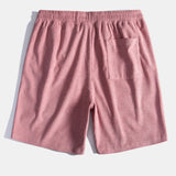Corduroy Cuban Shirt and Shorts Set with Short Sleeves