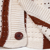 Striped Eyelet Knit Top & Straight-Leg Linen Trousers
