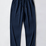V-Neck Ribbed Polo with Short Sleeves & Straight Leg Ribbed Trousers