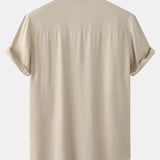 Smiley Face Graphic Button-Up Shirt
