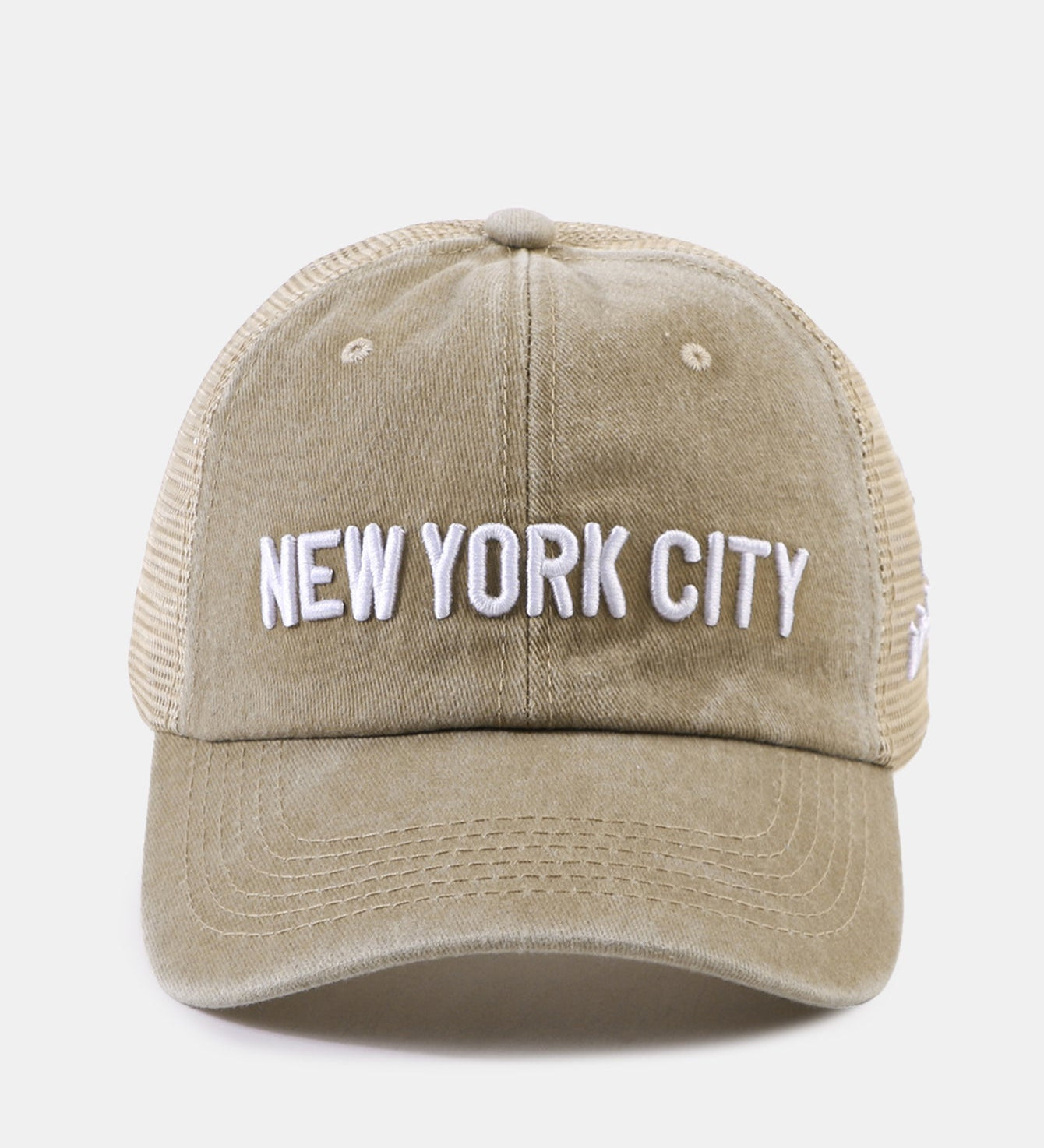 New York Embroidered Mesh Cotton Baseball Hat