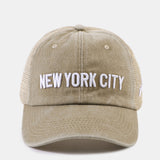 New York Embroidered Mesh Cotton Baseball Hat