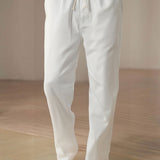 Classic Straight-Leg Linen Trousers