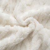 Geometric Jacquard Zip-Up Teddy Jacket