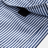 Palm Tree Print Button-Up Shirt with Striped Swim Shorts