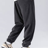 Adjustable Waist Corduroy Joggers