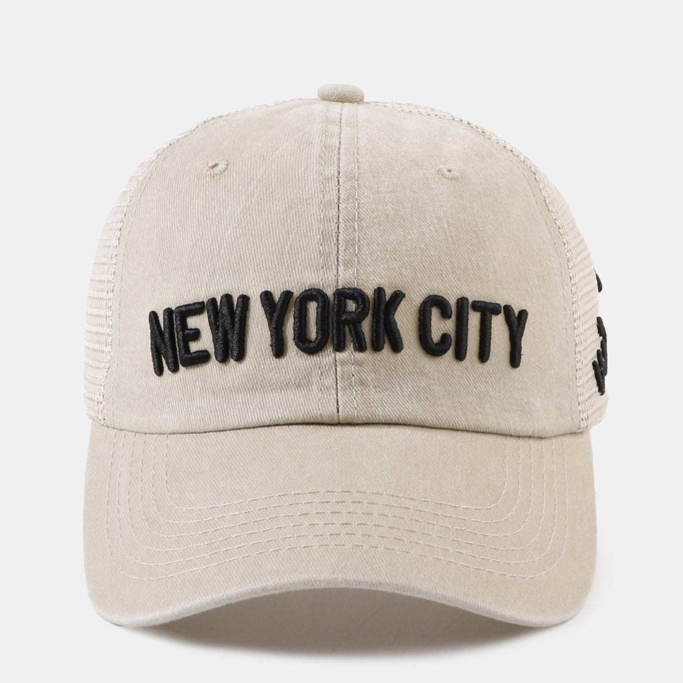 New York Embroidered Mesh Cotton Baseball Hat