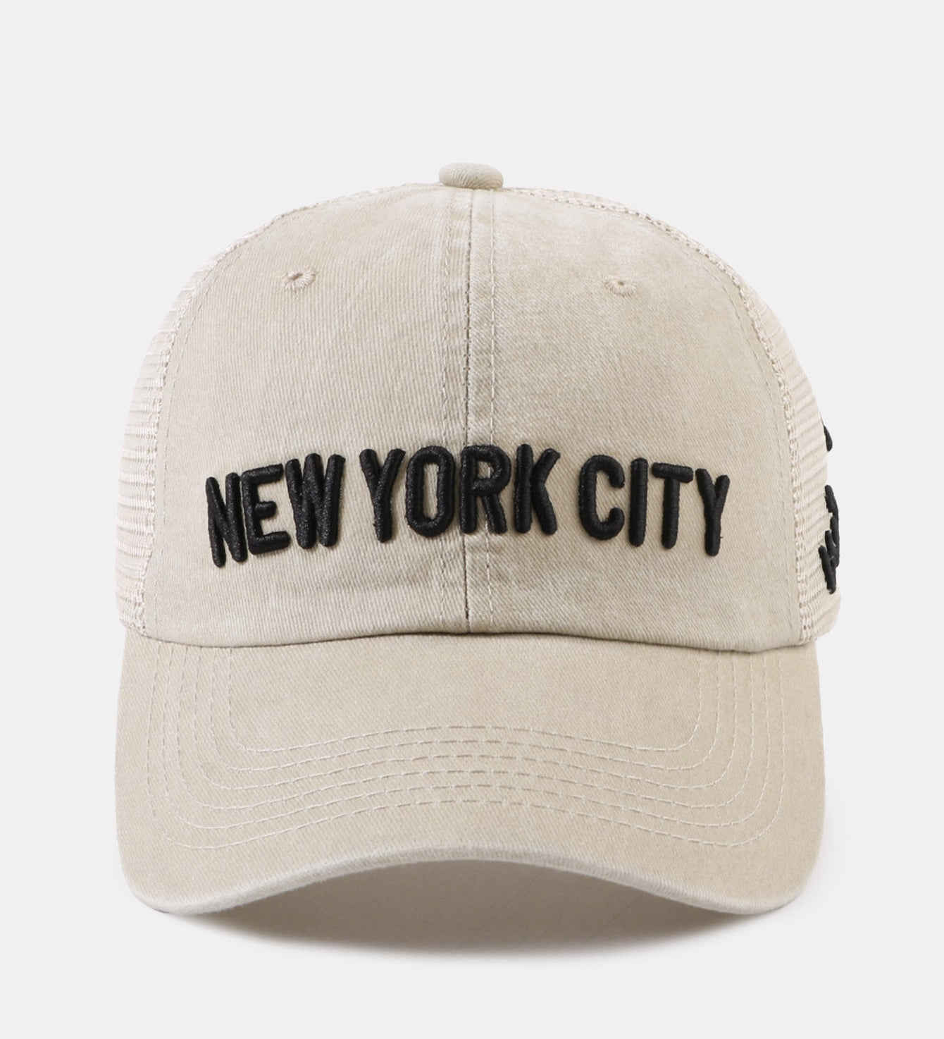 New York Embroidered Mesh Cotton Baseball Hat
