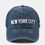 New York Embroidered Mesh Cotton Baseball Hat