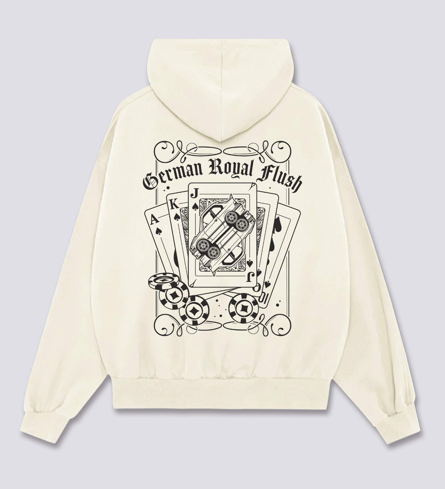 Karališkas Flush Hoodie