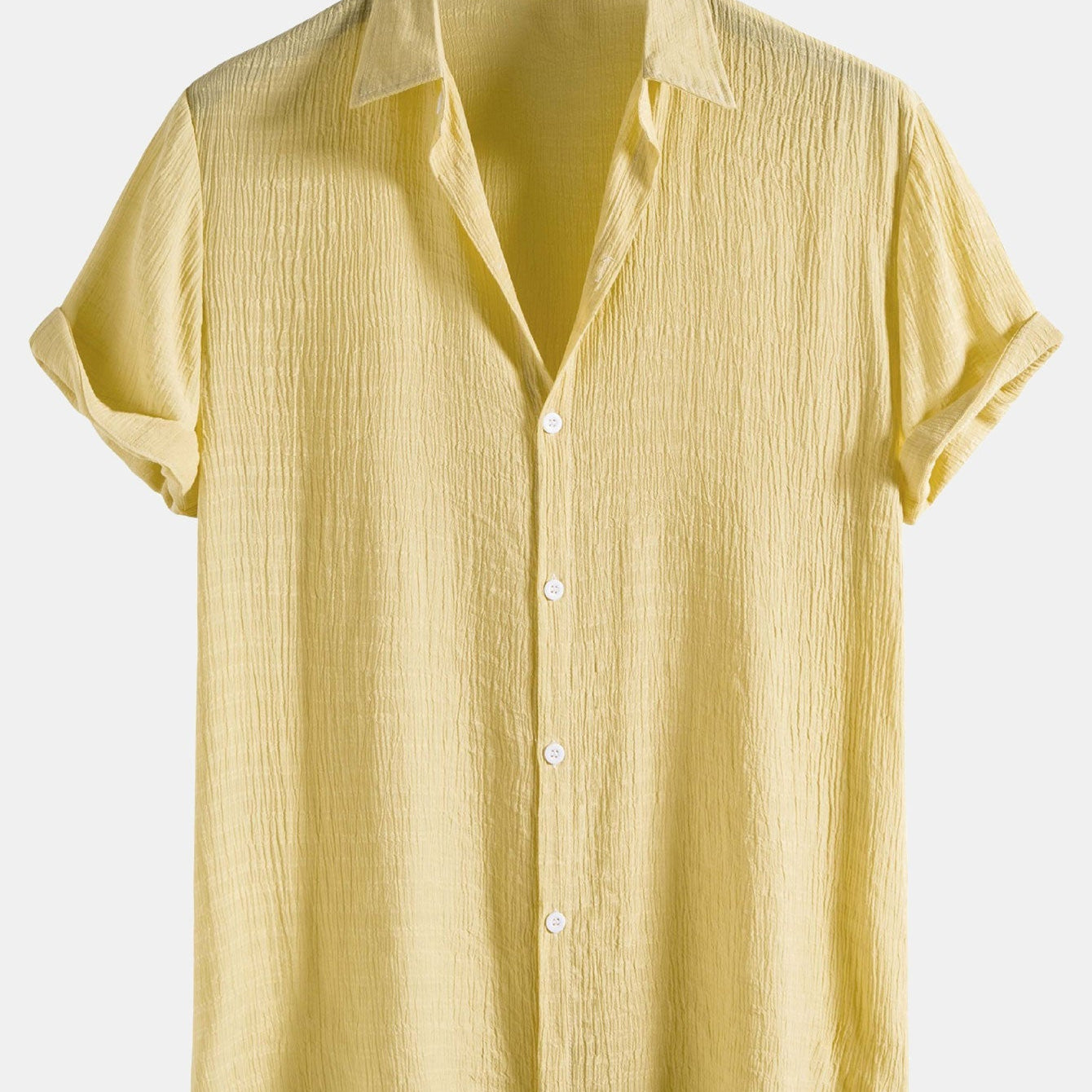 Short Sleeve Shirt in Textured Fabric