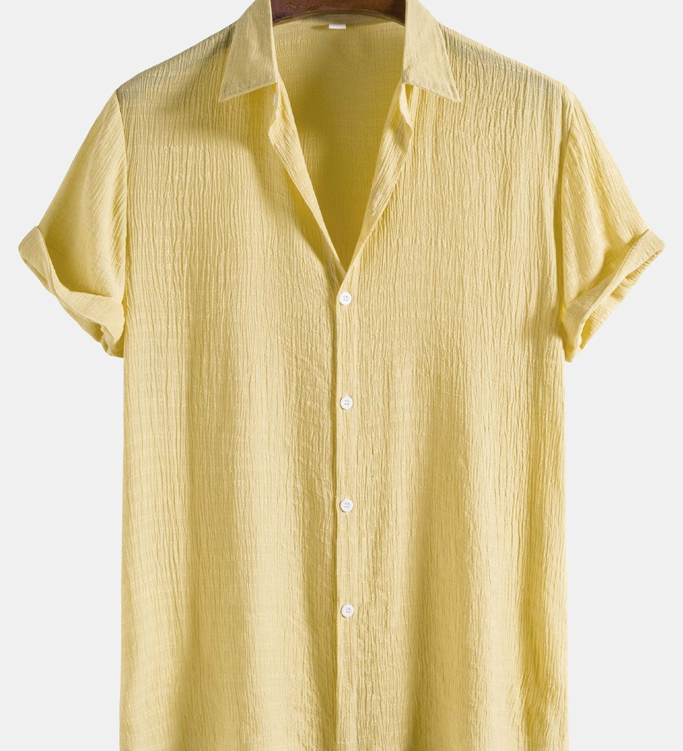Short Sleeve Shirt in Textured Fabric