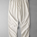 Classic Straight-Leg Linen Trousers