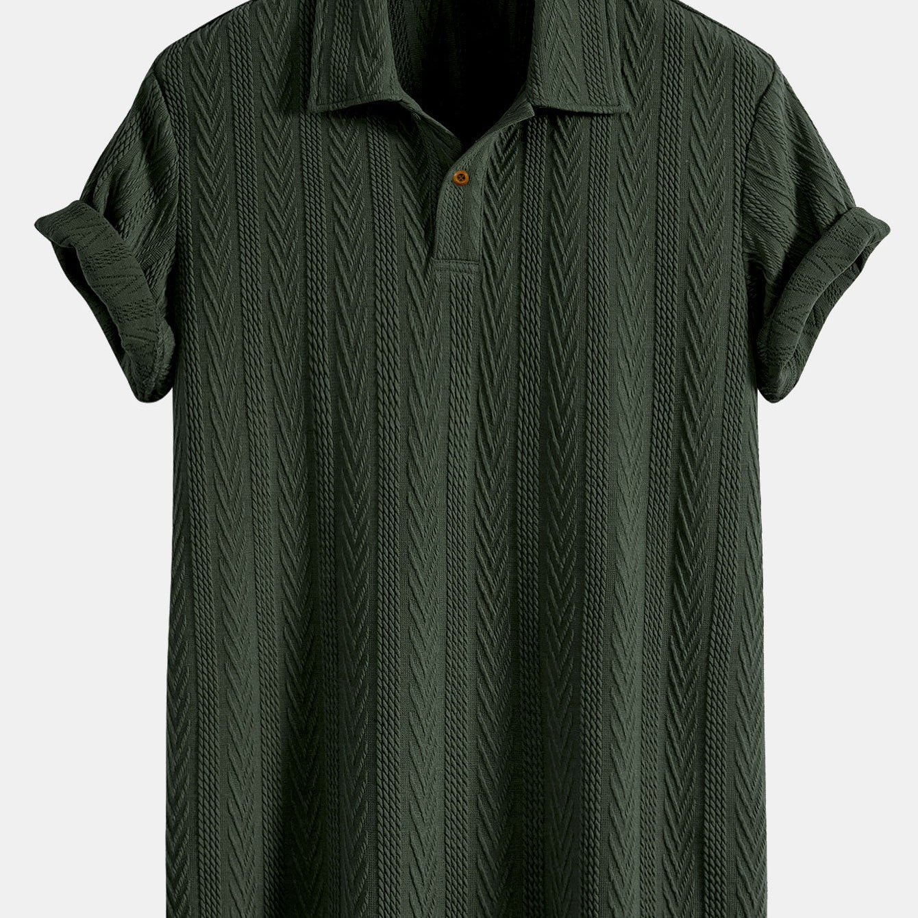 Jacquard Short Sleeve Polo Shirt