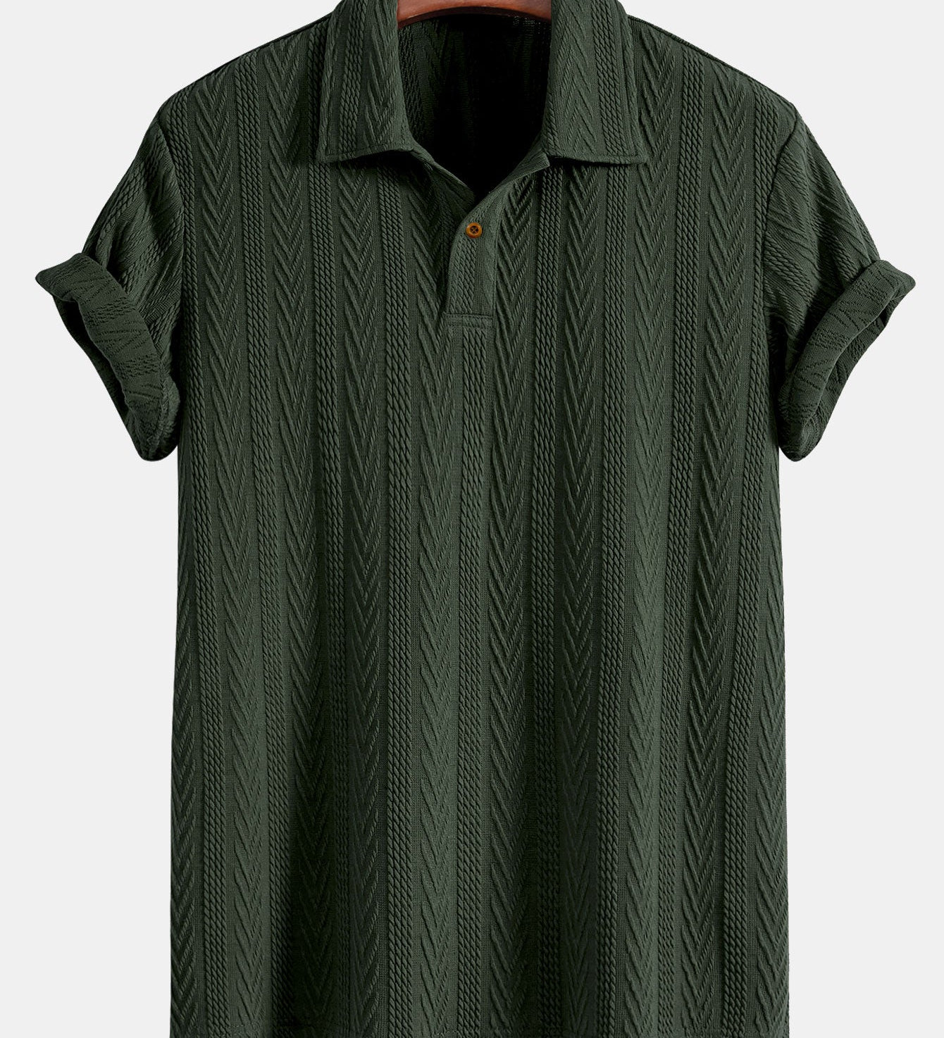 Jacquard Short Sleeve Polo Shirt