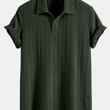 Jacquard Short Sleeve Polo Shirt