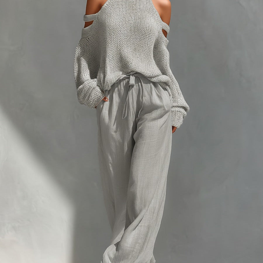 MODESTA – Atvirų pečių elegantiškas komplektas