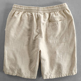 Geometric Jacquard Cuban Shirt with Linen-Cotton Blend Shorts