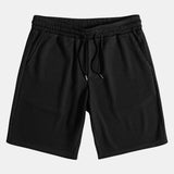 Ribbed Muscle Fit Button-Up Shirt and Shorts Set