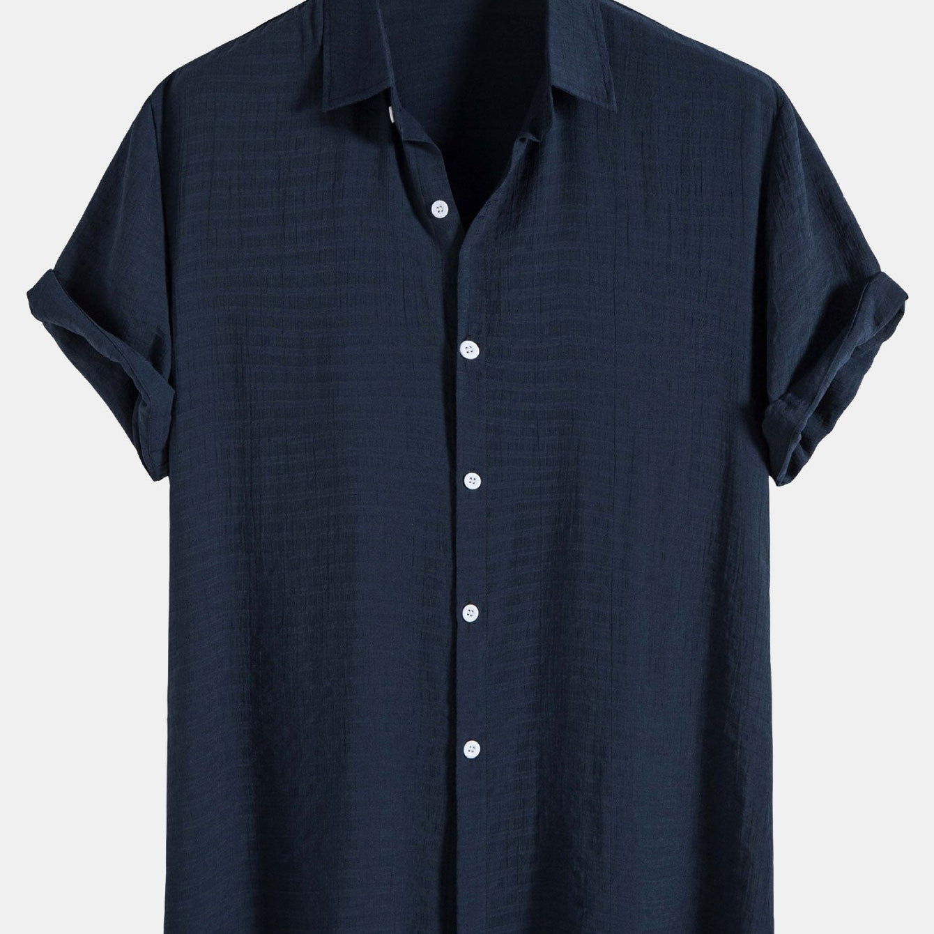 Short Sleeve Shirt in Textured Fabric