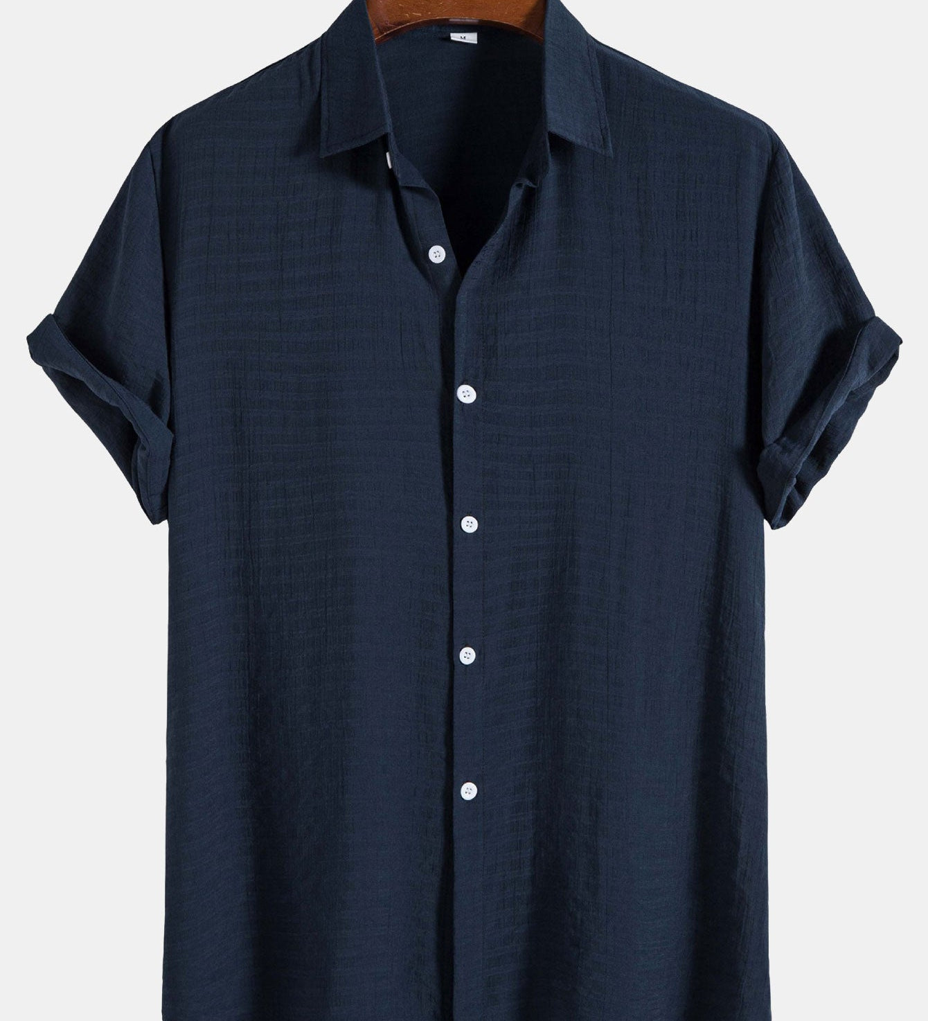 Short Sleeve Shirt in Textured Fabric