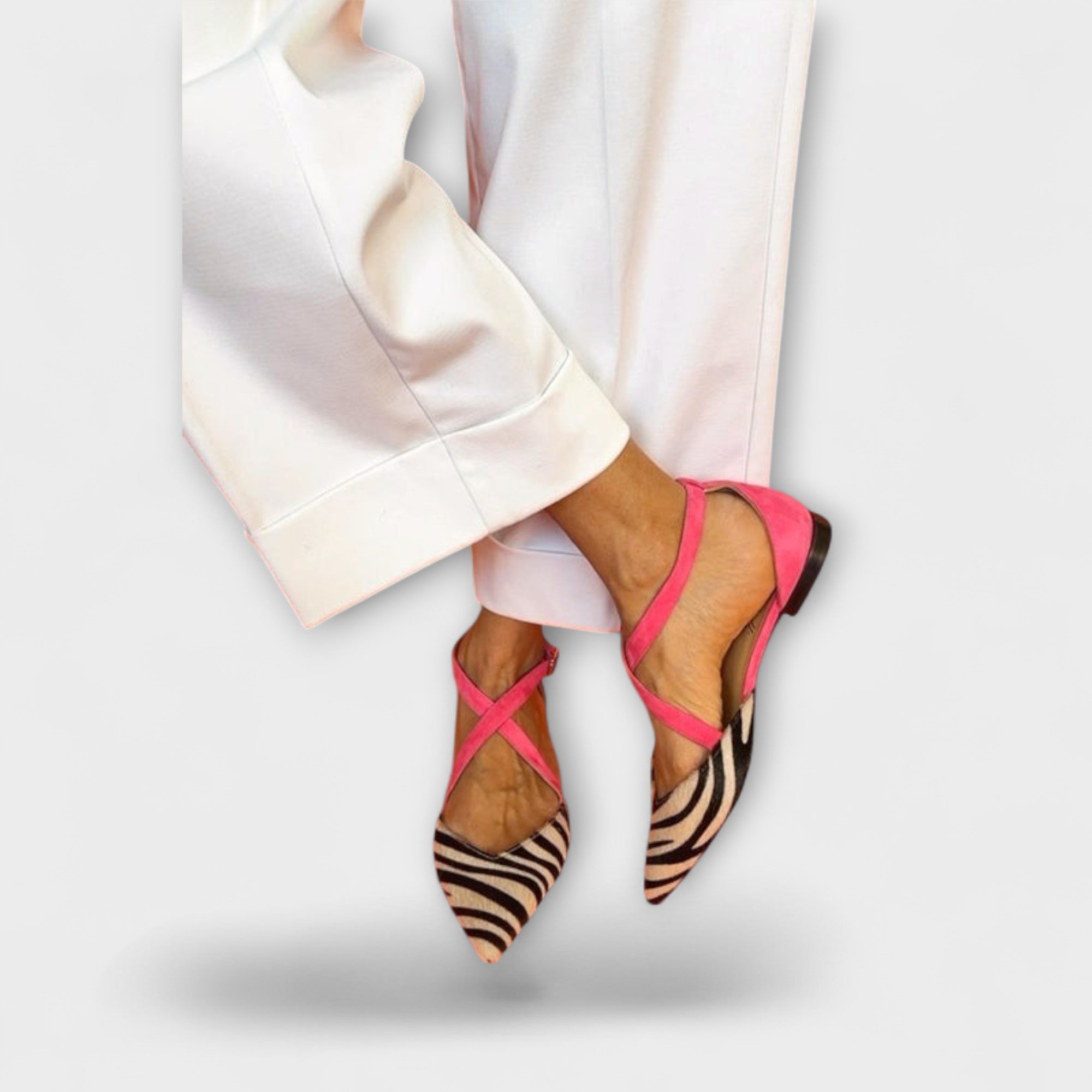 Rožinė Galia Zebra-Flats