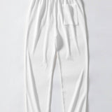 Ribbed Muscle Fit T-Shirt with Arc Hem & Straight Leg Ribbed Pants