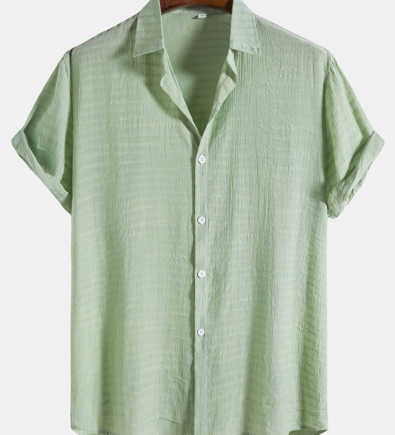 Short Sleeve Shirt in Textured Fabric