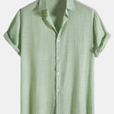 Short Sleeve Shirt in Textured Fabric