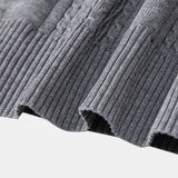 Twisted Jacquard Knit Zipper Polo & Slim Fit Tapered Pants
