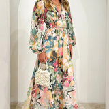 Celine | Abito Femminile con Motivo Floreale