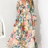 Celine | Abito Femminile con Motivo Floreale