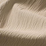 Textured V-Neck Shirt with Wrinkle Detail