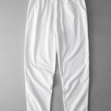 Classic Straight-Leg Linen Trousers