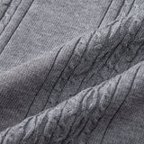 Twisted Jacquard Knit Zipper Polo & Slim Fit Tapered Pants