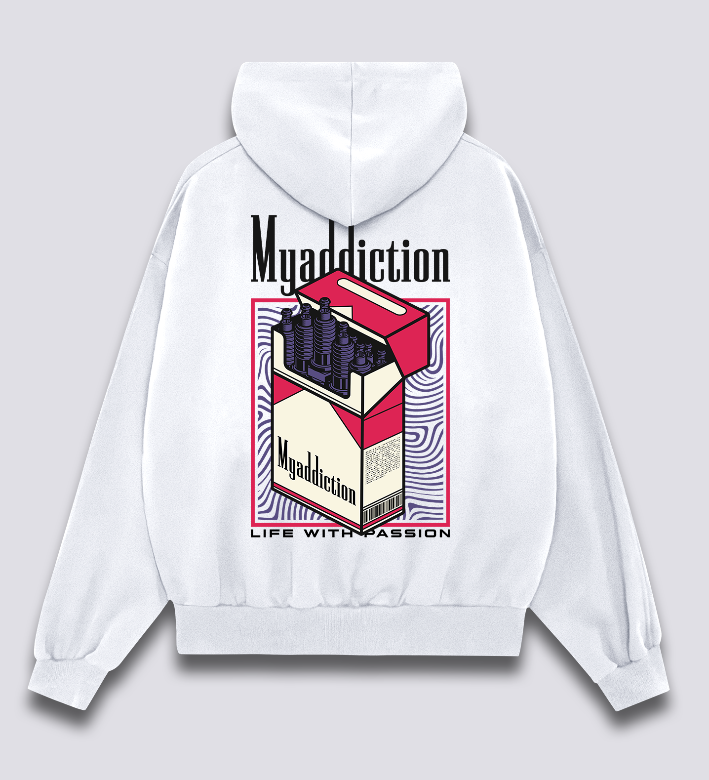 Priklausomybės Hoodie