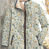 Alma – Quilted Jacket with Floral Print